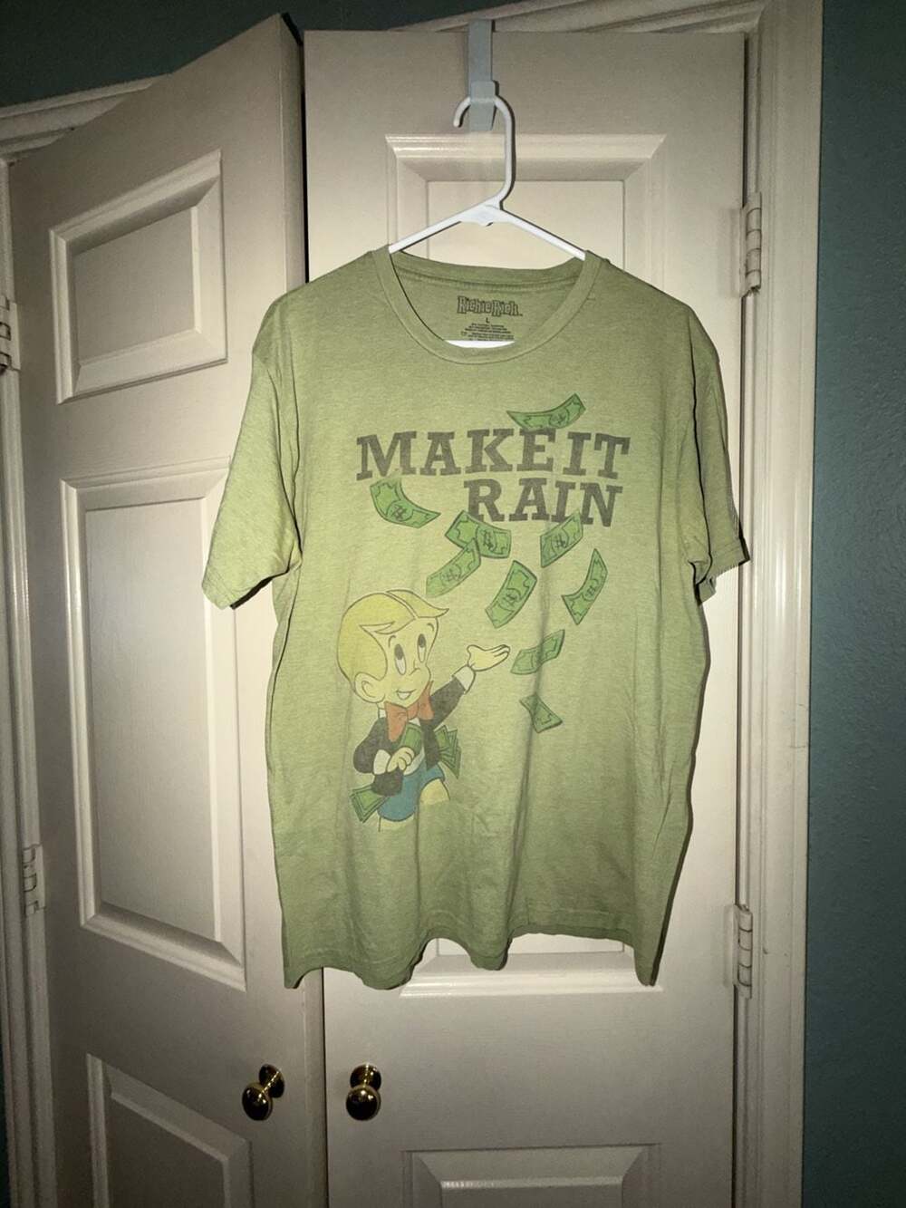 Richie Rich Make It Rain Graphic T-Shirt Size Large